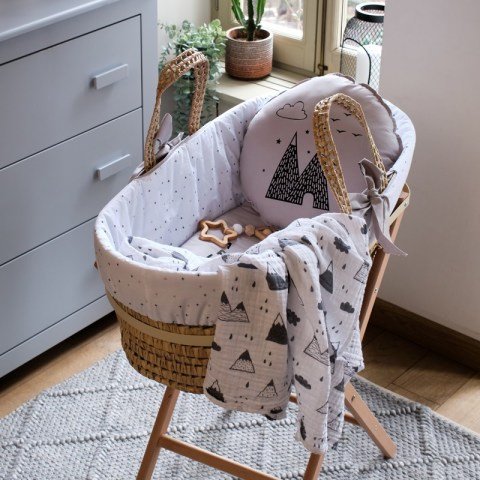 Hasır Sepet Seti - Story Gri