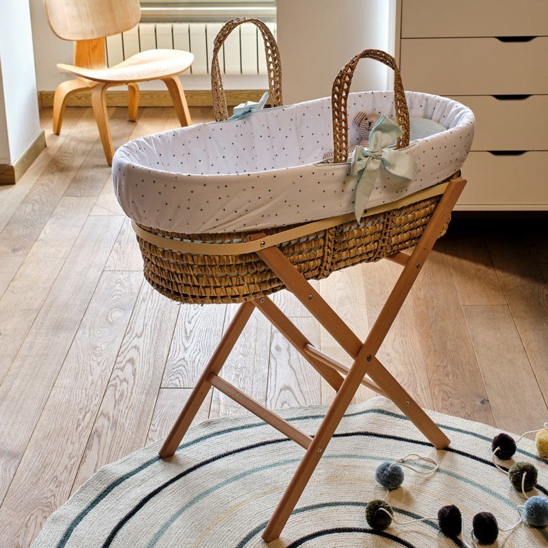 Hasır Sepet Seti - Lets Go - Mint