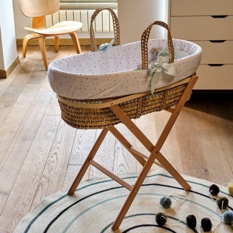 Hasır Sepet Seti - Lets Go - Mint