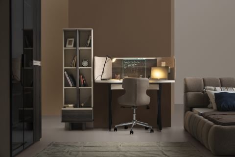 Focus Genç Odası - (3 Kapılı Dolap + Çalışma Masası + Başlıklı Karyola (100x200)