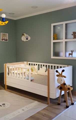 Oval Karyola - Naturel / Beyaz