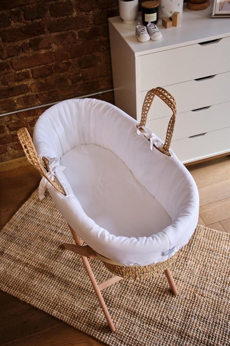 Hasır Sepet Seti - Basic - Beyaz