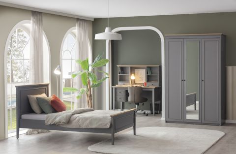 Petra Genç Odası - (3 kapılı Dolap + Çalışma Masası Alt Modül + Karyola 100x200)