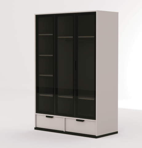 Kolezyum Ay 3 Kapılı Dolap (3 Kapak Reflekte)