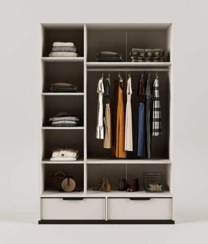 Kolezyum Ay 3 Kapılı Dolap (3 Kapak Reflekte)