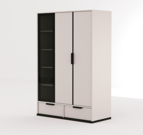 Kolezyum Ay 3 Kapılı Dolap (1 Kapak Reflekte)