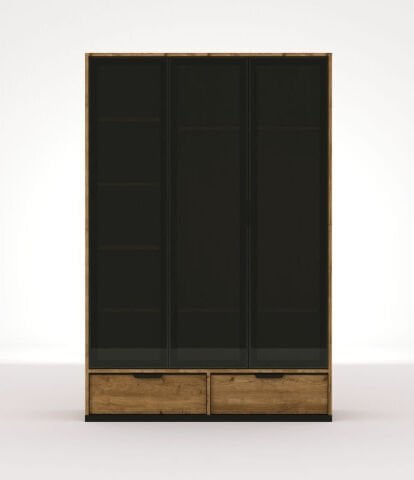 Kolezyum Ceviz 3 Kapılı Dolap (3 Kapak Reflekte)