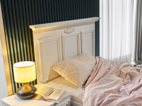 İskenderiye Başlıklı Bazalı Karyola (120x200)