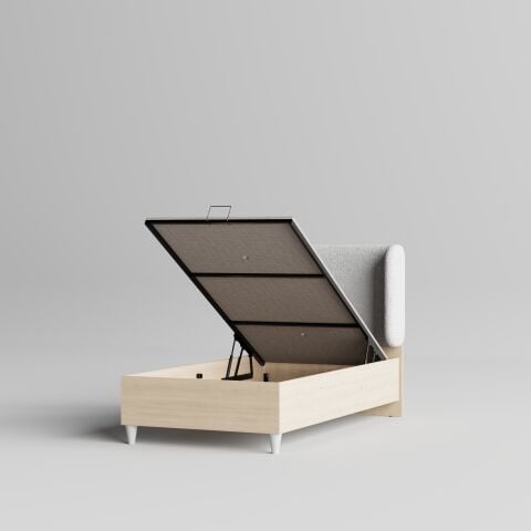 Maya Başlıklı Bazalı Karyola (100x200)