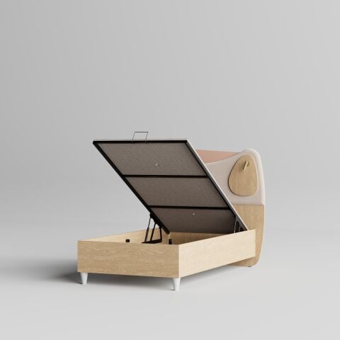 Osaka Başlıklı Bazalı Karyola (100x200)