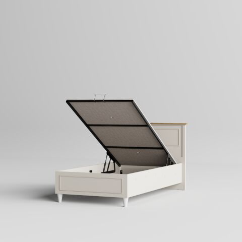 Petra Ay Başlıklı Bazalı Karyola (100x200)